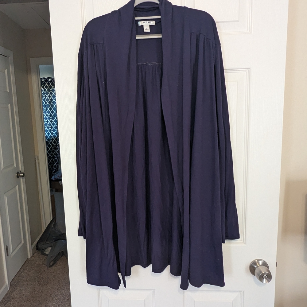 Old Navy Women's Deep Blue Open Cardigan